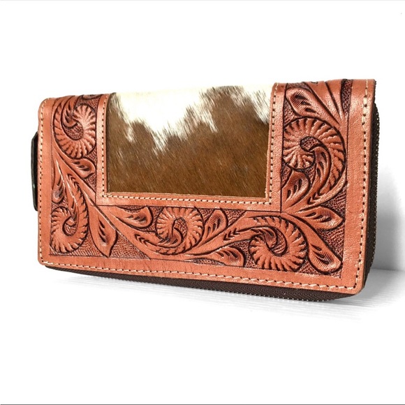 Brown Leather Cowhide Wallet - Picture 5 of 5
